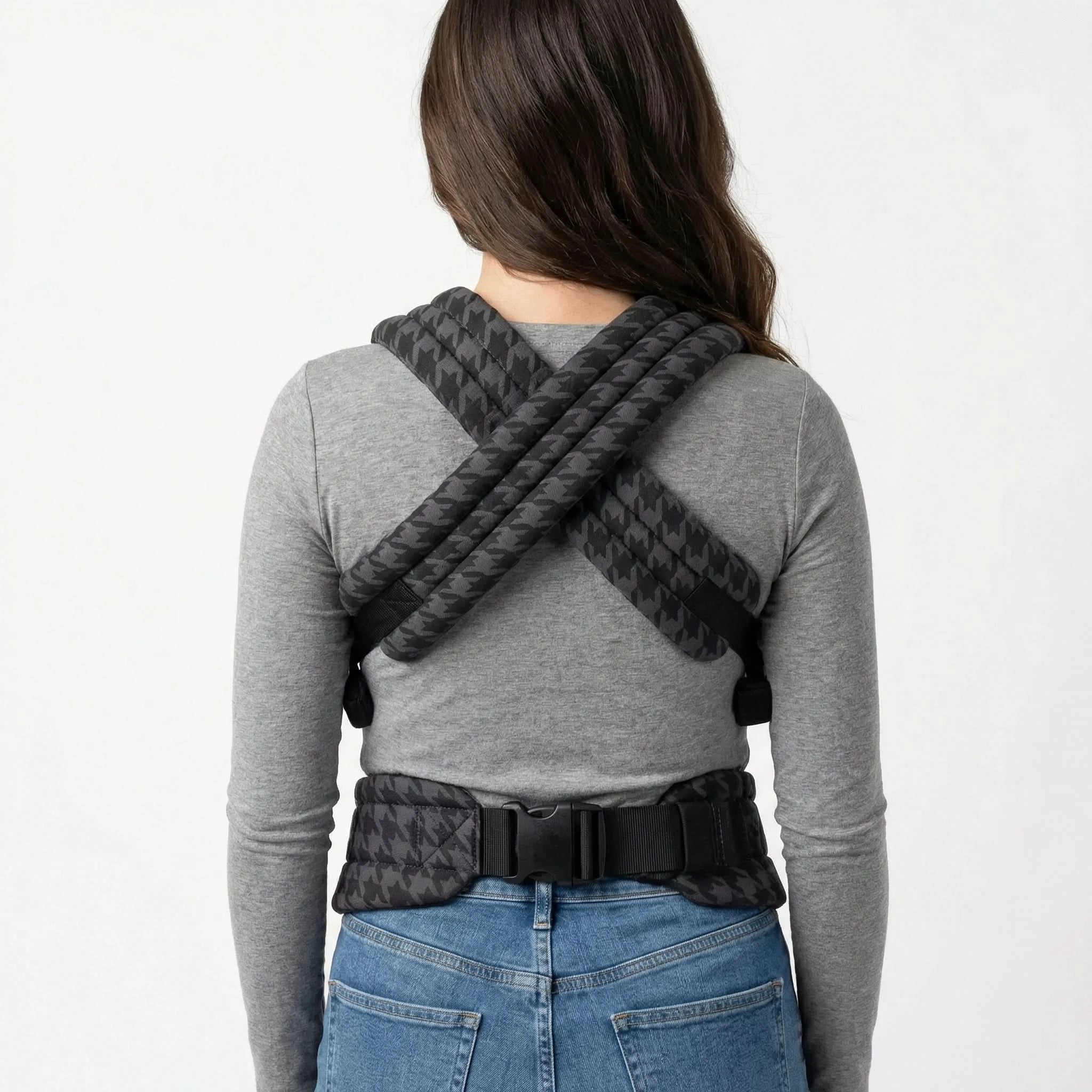 Amari - Ergonomische Baby Draagzak - Pied de Poule Patroon