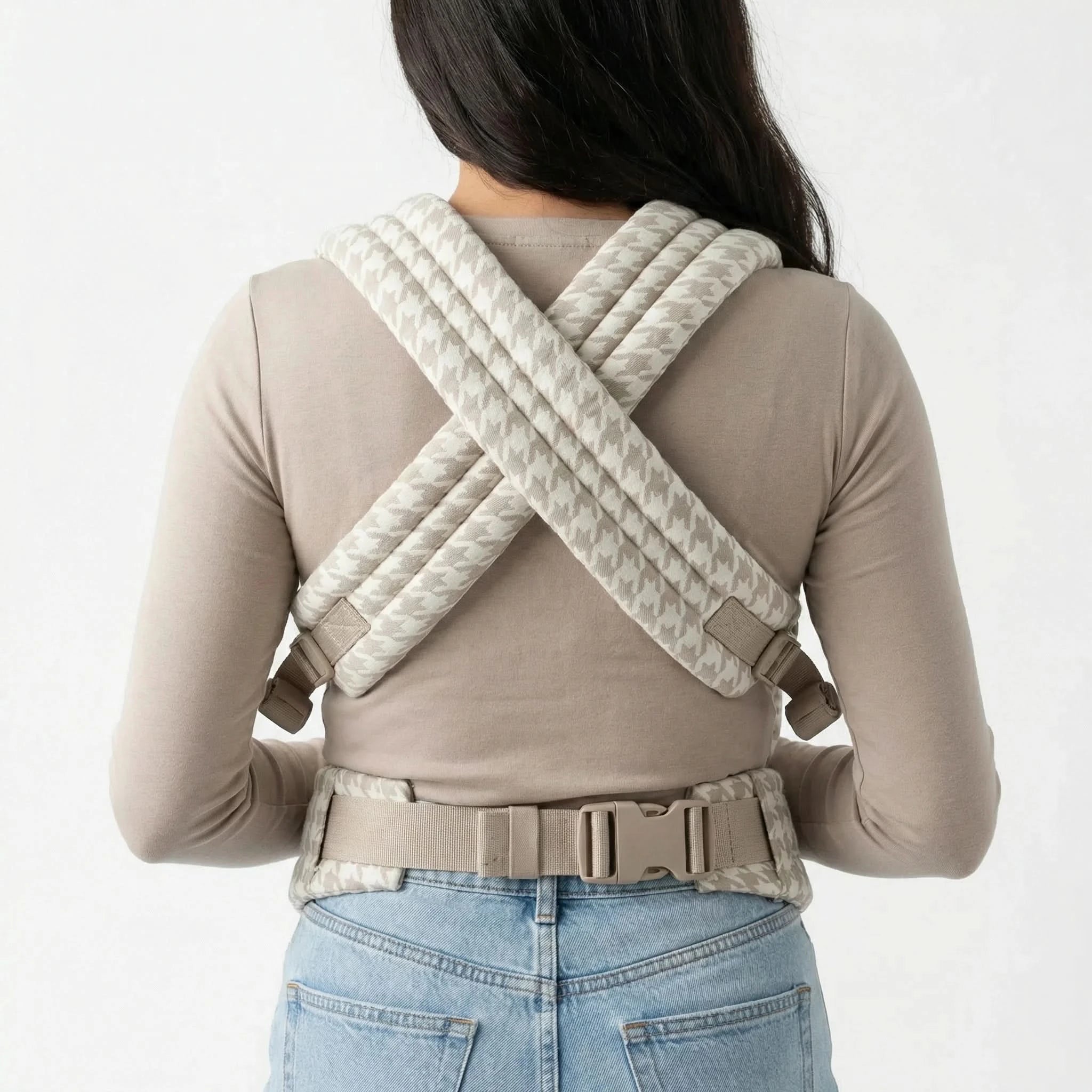 Amari - Ergonomische Baby Draagzak - Pied de Poule Patroon