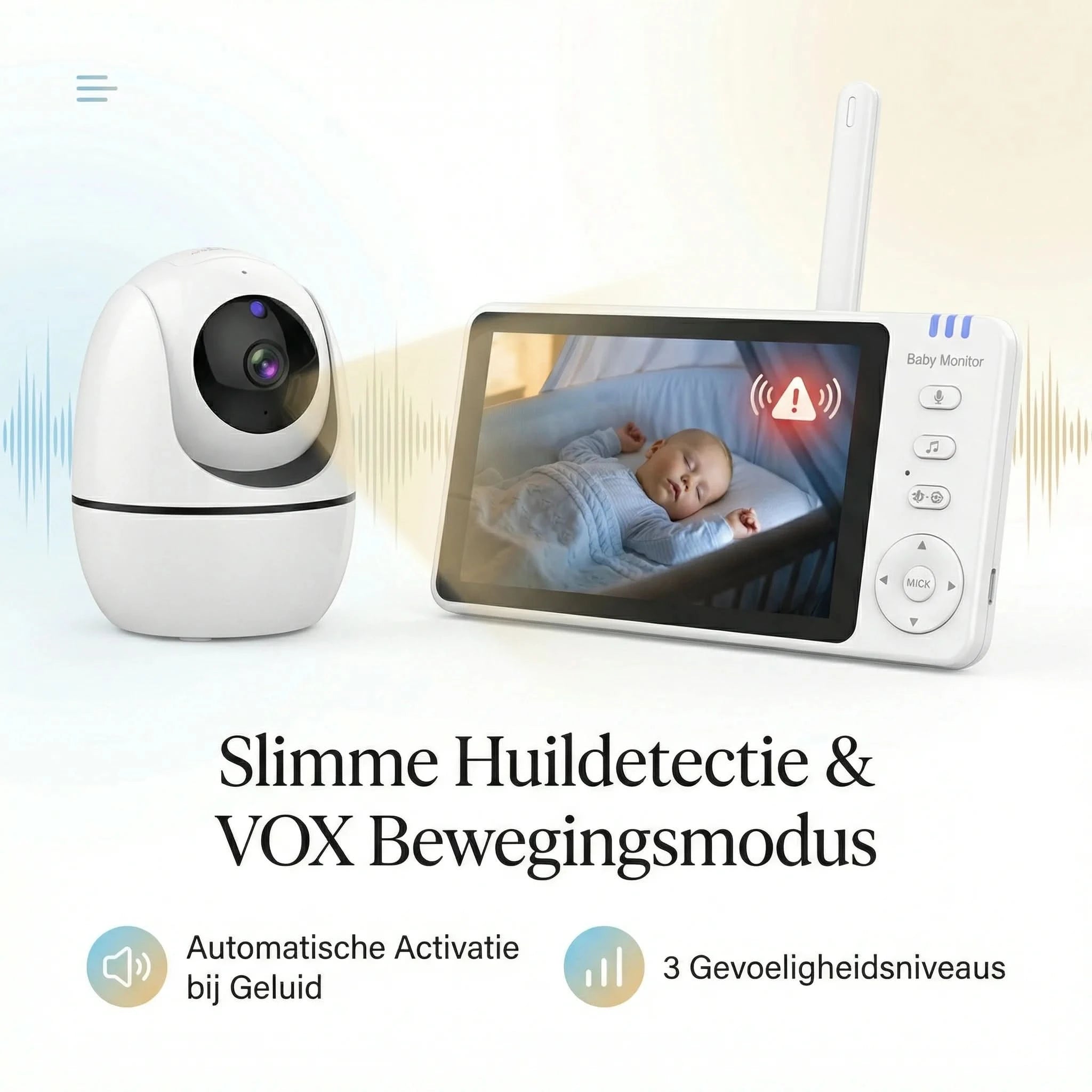Amari - Premium Baby Monitor met HD Camera & 5" Scherm
