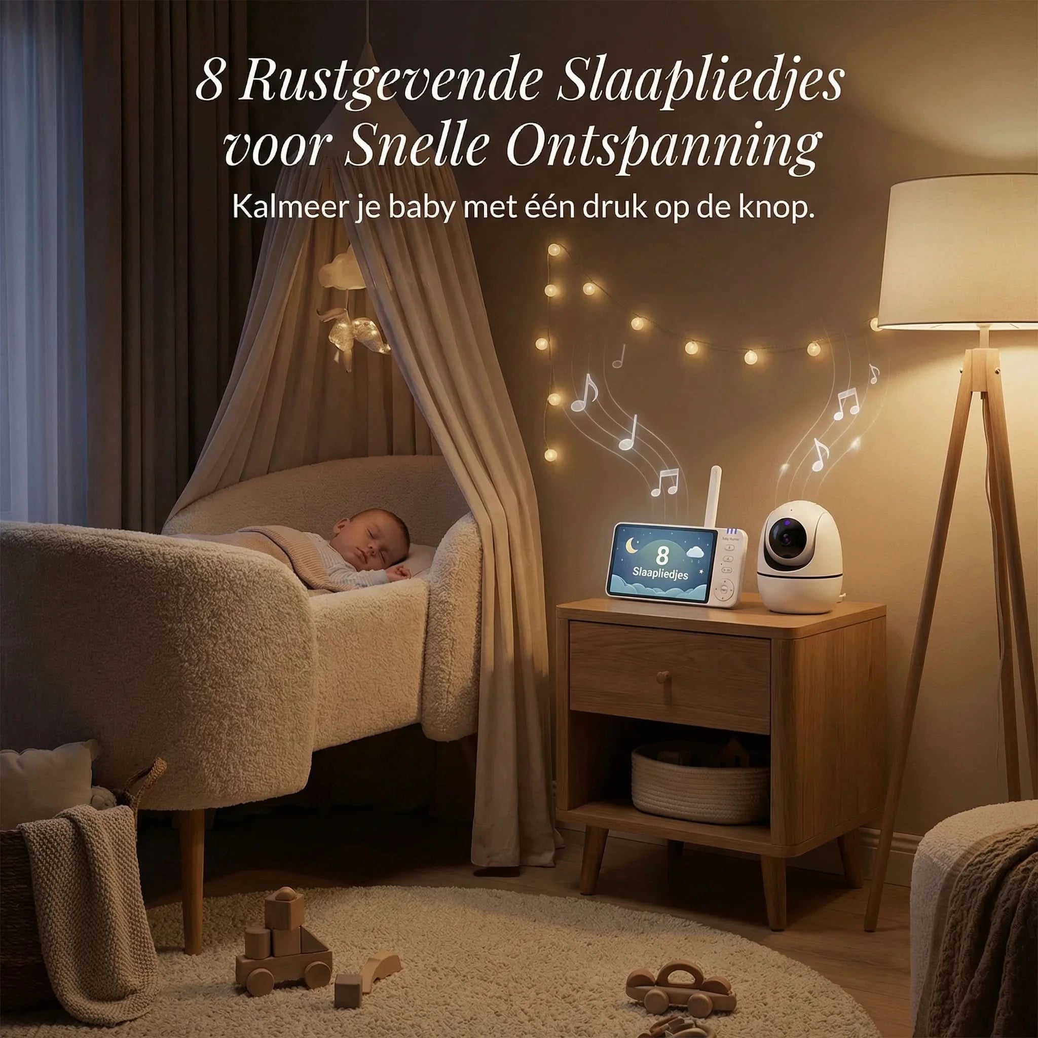 Amari - Premium Baby Monitor met HD Camera & 5" Scherm